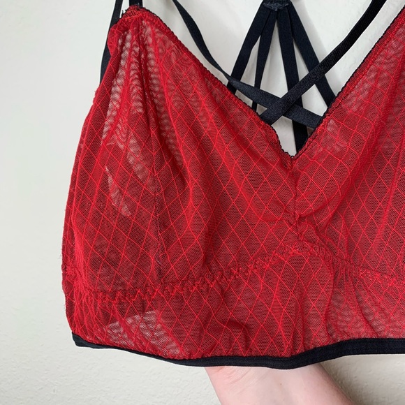 sold Torrid plus size red strappy bralette 2X - Picture 7 of 12